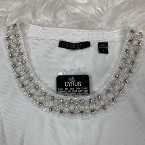 Cyrus Tops - Cyrus | Beaded Tank | 0419 | NWT Cyrus Tops - Cyrus | Beaded Tank | 0419 | NWT